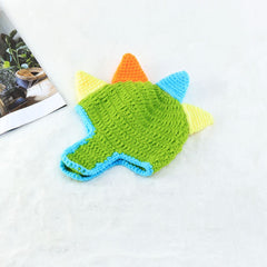 MOMISY Baby Photography Props, Includes Dinosaur Nappy Cover & Cap for Kids Parties Anniversaries Photography-Set of 2 Pieces-Light Green