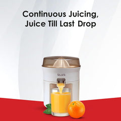 Sujata Citromatic Juicer|40 Watts|110 RPM|Direct Flow for Unlimited Capacity|Citrus Juicer| (White)