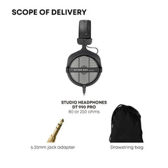 beyerdynamic DT 990 PRO Over Ear Wired Studio Headphones (Black)