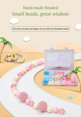SYGA Beads for Kids Crafts Children's Jewelry Making Kit DIY Bracelets Necklace Hairband and Rings Craft Kits Birthday for 4, 5, 6, 7-Year-Old Little Girls-Multicolor (DIYBeadsSet-11)