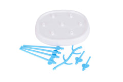 SYGA Baby Bottle Drying Rack Plastic Demountable Dustproof Branch for Baby Bottle Nipple Straw(White)