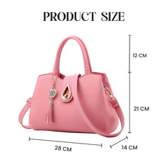 Syga Women's Elegant Handbag Stylish Crossbody Shoulder Bag with Tassel Charm