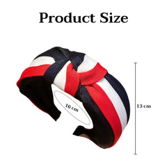 MOMISY Girls & Women’s Adjustable Hair Bands – Non-Slip Fashion Headbands for Parties, Weddings, Face Wash | All-Match Hair Accessories (Navy Blue, Red, White)