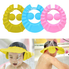 SYGA 2 Pcs Baby Shampoo Shower Bathing Protection Bath Soft Cap Soft Adjustable Visor Hat for Toddler, Baby, Kids, Children(Color May Vary)