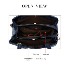 Syga Women's Elegant Handbag Stylish Crossbody Shoulder Bag with Tassel Charm