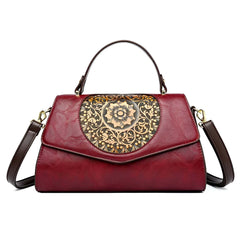 SYGA Women Elegant Retro Handbag – Large Capacity Cover-Style Shoulder Bag