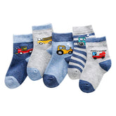 SYGA 5 Pairs Socks Baby Autumn And Winter Cotton Socks, Baby Mid-Calf Socks 9M - 24M