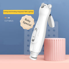 SYGA Electric Safe 5 in 1 Nail File Kit Grinder Clipper Trimmer Set for Newborn Toddler and Fingernails - Mint Green
