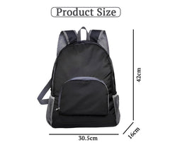 SYGA Outdoor Travel Foldable Backpack Waterproof Backpack With Mini Bag Stay-Clean Backpack for Camping, Hiking, Travelling, Outdoor Activities(Black)