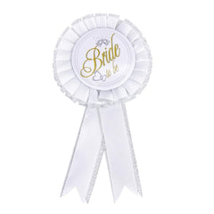 Syga Bachelorette Bride to be Decoration Supply-Set of 4 Pieces (White)