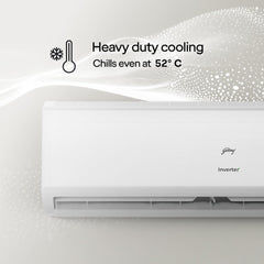Godrej 1.5 Ton 5 Star, 5 Years Comprehensive Warranty, AI powered, 5-In-1 Convertible Cooling Inverter Split AC (Copper, 2025 Model, Heavy Duty Cooling at 52 °C, AC 1.5T EI 18II5T WZS Split 5S, White)