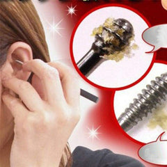 SYGA 5Pcs/Set Stainless Steel Ear Pick Kit Earwax Removal Picks Spiral Curette Clean Tools with Box
