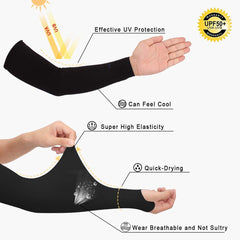 MOMISY 6 Pairs Arm Sleeves Men & Women Sunlight Protection Protection from Dust, Pollution, Sunburn, UV Protection - Suitable for, Sports - Hand Summer Gloves - Combo Pack of 6