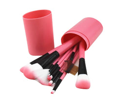 SYGA 12 Pcs Premium Make up Brushes with 1 Storage Box - Light Pink