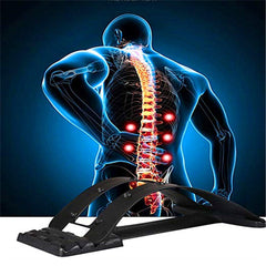 SYGA Back Massage 4 Level Adjustable Stretcher Stretching Magic Lumbar Support Waist Neck Relax Mate Device
