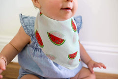 SYGA Pack of 2 Bibs Bandana for Bibs and Teething for Girls and Boys(Banana and Watermelon) For 6-36 Months