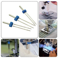 Imported Double Needles Pins for Domestic Sewing Machine - 3 Pieces