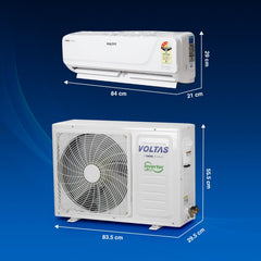 Voltas 1.5 Ton 3 Star Hot & Cold Inverter Split AC (Copper, Anti-dust Filter, SAC 183VH Vectra Platina, White)