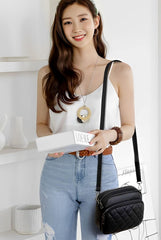 SYGA Women's Crossbody Bags,Single Shoulder Small Bags With Chex Design(Black)