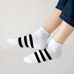 MOMISY 5 Pairs Baby Girl Boys Toddlers Infant Ankle Stretch Tube Socks (Multicolour, 3 Years-5 Years)