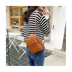 SYGA Women's Embroidered Small Backpack One Piece Drop Shipping Fashionable Ladies Backpack white