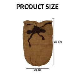MOMISY Newborn Photography Photoshoot Prop, Crochet Costume Set, Knitted Sleep Bag (Khaki, 0-6 Months)
