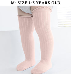 SYGA Baby Socks Soft & Cozy Cotton Blend Socks for Infants and Toddlers Size-S Suitable For 0-1 Years old(Light Blue)