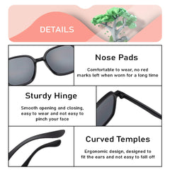SYGA Childrens Sunglasses Summer Sun Shade And Sun Protection Sunglasses for Kids - 4 to15 years old (Black)