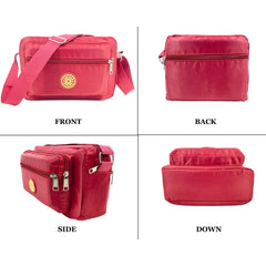 MOMISY Women Mobile Messenger Bag Ladies Nylon Shoulder Small Cross Body Long Strap Travelling, Work