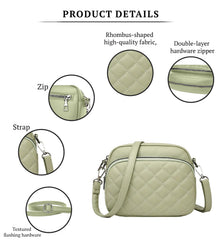 SYGA Women's Crossbody Bags,Single Shoulder Small Bags With Chex Design(Green)