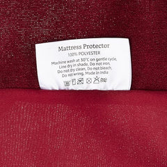 Amazon Brand - Solimo Water Resistant Polyester Mattress Protector, Single Bed Size (72x36 inch), Coffee