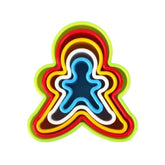 SYGA Small Human Shape Cookie Cutter Set 5 Pieces Set Mold for Biscuit Sandwich Cut