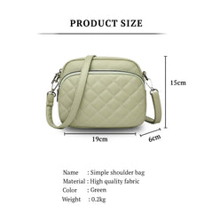 SYGA Women's Crossbody Bags,Single Shoulder Small Bags With Chex Design(Green)