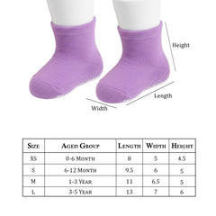 MOMISY Baby Girl Boys Non Slip Regular Socks Toddlers Infant Warm Cotton Stretch Anti-Slip -6 Pairs (DottedFemale, 0 to 6 Months), Multicolor