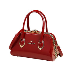 SYGA Women's Luxury Handbag | Diamond Lock & Chain Detail | Elegant Shoulder & Messenger Purse