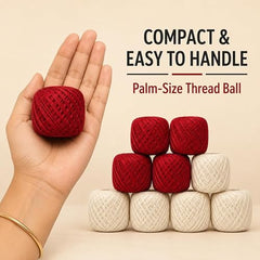 Crochet Cotton Thread Yarn Combo, 10 Rolls for Knitting, Crochet, Embroidery and Craft Making, Soft Decorative Thread for Handmade DIY Projects, Yellow & Green