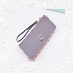 MOMISY Women's Girls PU Leather Party Wedding Clutch | Zipper | Ladies Purse Wallet Girls (Grey)