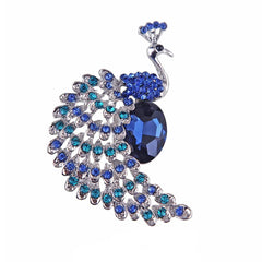 SYGA Brooch Pin Fashion Crystal Rhinestone Jewellery Pin Vintage Clothing Accessories Decoration Retro Crystal Peacock Brooches For Men's & Women- S236