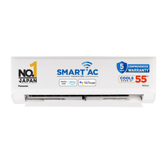Panasonic 1.0 Ton 3 Star Premium Wi-Fi Inverter Smart Split AC (Matter Enabled, Higher Airflow, Copper Condenser, 7in1 Convertible, True AI, 2-Way, PM 0.1 Filter, CS/CU-SU12AKY3W, White)