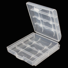 SYGA Set of 50 Plastic Portable AA/AAA 4 Cell Battery Case/Holder Battery Container