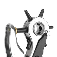 SYGA 3 in 1 Leather Belt Hole Punch, Eyelet Pliers and Snap Button Setter Tool Kit (Silver) -Set of 3