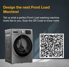 Whirlpool 7 Kg 5 Star Inverter Front Load Washing Machine with In-Built Heater (SUPREME CARE 7012 -E, Midnight Grey, 100+ Tough Stains, Steam Technology, 2025 Model)