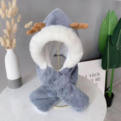 SYGA Baby Winter Beanie Hat Animal Shaped Warm Cap and Scarf (2-6 Year)