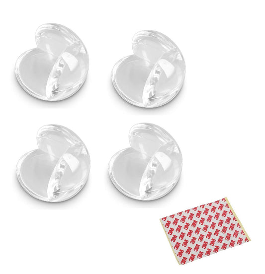 SYGA Set of 4 Transparent Round Baby Safety Corner Gaurd Baby Proofing Corner Protector