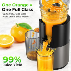 Toree Juicer Machine, 148 mm Feed Chute Slow Cold Press Juicer for Whole Fruits & Vegetables, Easy to Clean, High Juice Yield, 300W motor-heavy duty -1 Year free Replacement warranty 81306 56959