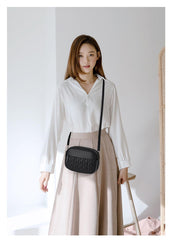 SYGA Women Small Bag Cross-Border Foreign Diamond Shoulder Bag(Black)