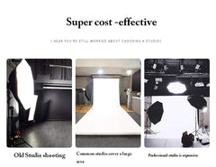 SYGA Light Box Photo Studio 50Cm x 50 cm Professional Photography Tent with LED Lights