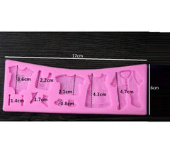 SYGA Baby Clothes Shape Silicone Chocolate Fondant Biscuit Molud Cake Decorating Baking Mould