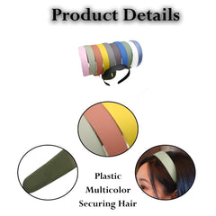 MOMISY Hairbands, plain Headband Plastic, for Girls Lady Women, 11 Count (Pack of 1), Multicolour