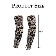 MOMISY Fake Temporary Tattoo Sleeves for Men and Women (Unisex Dark Set, Pack of 5)